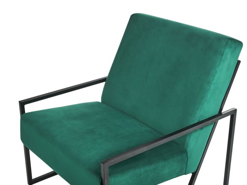 Picture of Vionna Armchair – Elegant Design with Black Frame & Plush Upholstery