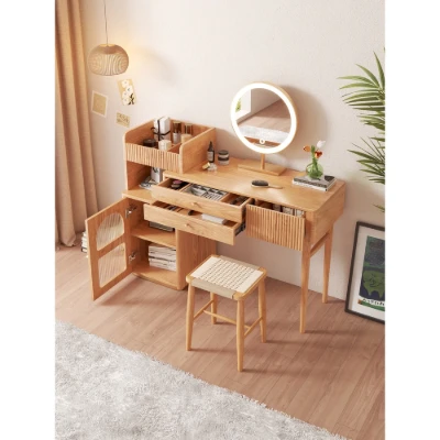 Picture of Vanity Set Makeup Table with 3 Drawers Jessy