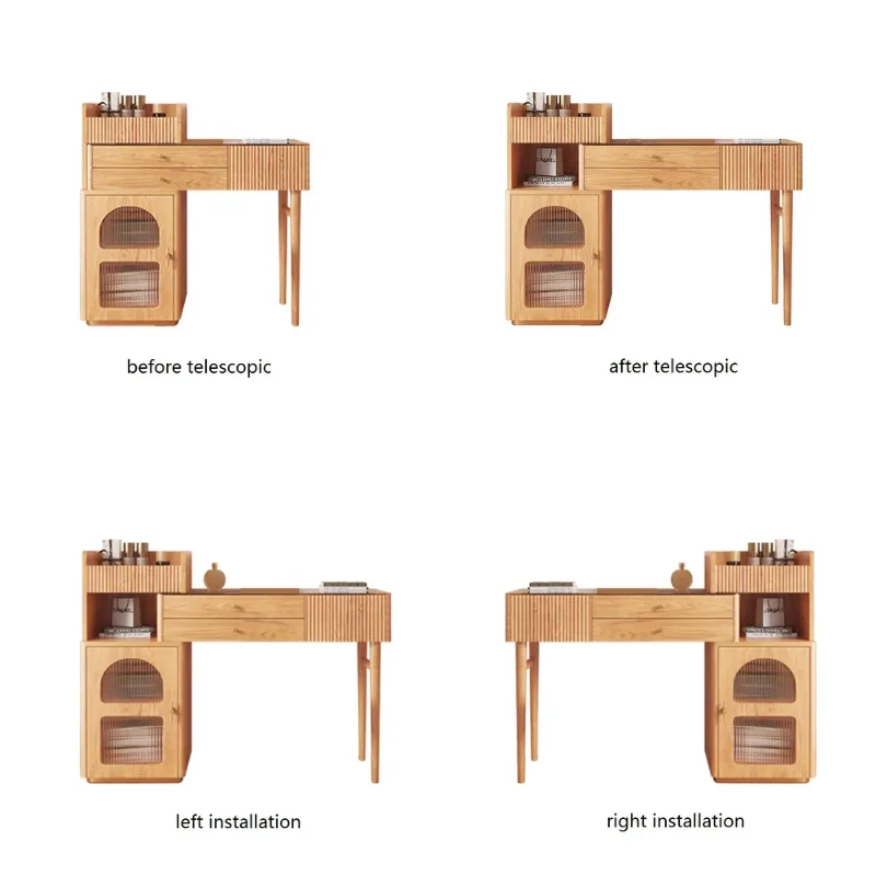 Picture of Vanity Set Makeup Table with 3 Drawers Jessy