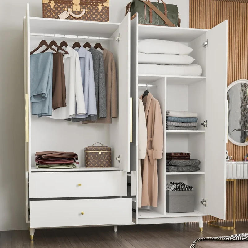 Picture of Miramer Natural wood Wardrobe with Mirror