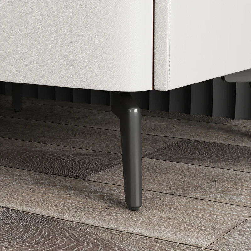 Terryé Nightstand – Natural Wood Design with Faux Marble Top