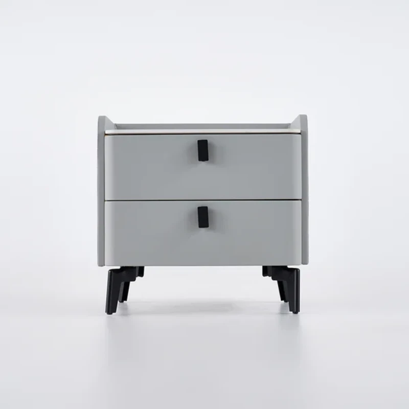 Terryé Nightstand – Natural Wood Design with Faux Marble Top
