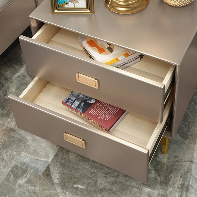 Renise – Modern 2-Drawer Nightstand in Natural Wood