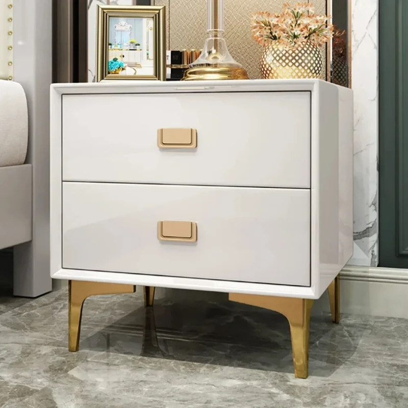 Renise – Modern 2-Drawer Nightstand in Natural Wood