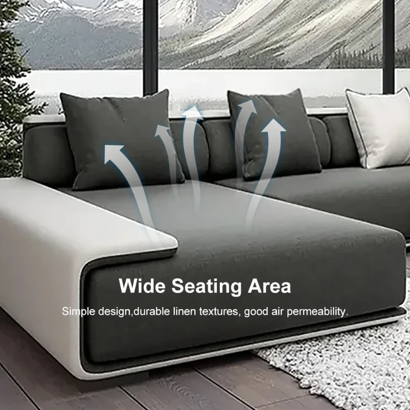 صورة لونڤيا – كنبة زاوية قابلة للتحويل إلى سرير بتصميم مرن