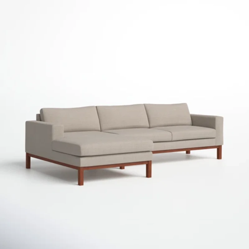 Picture of Teddy L-Shaped Sectional – Natural Wood