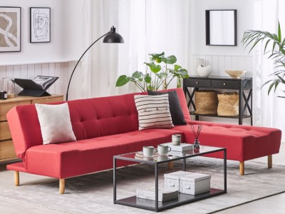 Picture of Velano L-Shaped Modular Sofa Bed – Comfort in Natural Wood