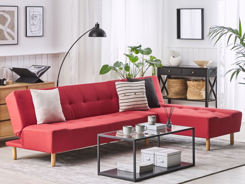 Picture of Velano L-Shaped Modular Sofa Bed – Comfort in Natural Wood