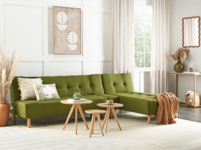 Picture of Velano L-Shaped Modular Sofa Bed – Comfort in Natural Wood