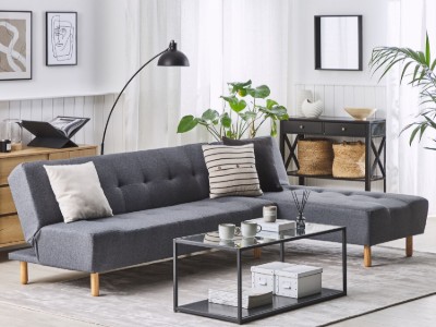Picture of Velano L-Shaped Modular Sofa Bed – Comfort in Natural Wood