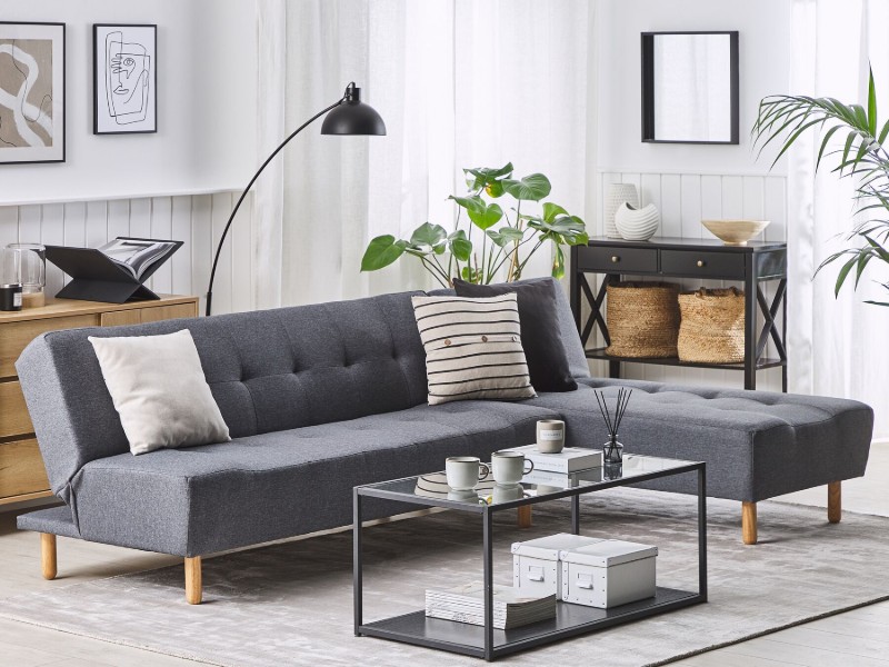 Picture of Velano L-Shaped Modular Sofa Bed – Comfort in Natural Wood