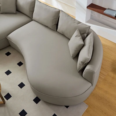 Picture of Mercato L-Shaped Sectional – Natural Wood