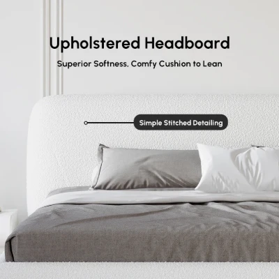 Picture of Creven Modern Bed - Natural wood