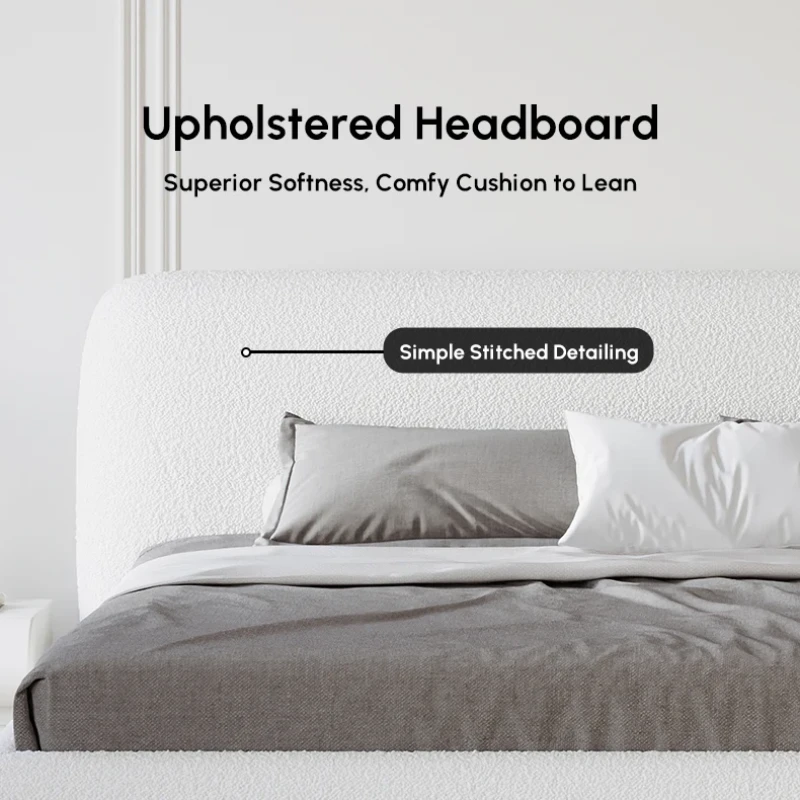 Picture of Creven Modern Bed - Natural wood