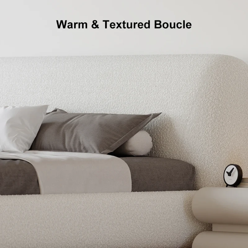 Picture of Creven Modern Bed - Natural wood