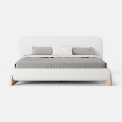 Picture of Creven Modern Bed - Natural wood
