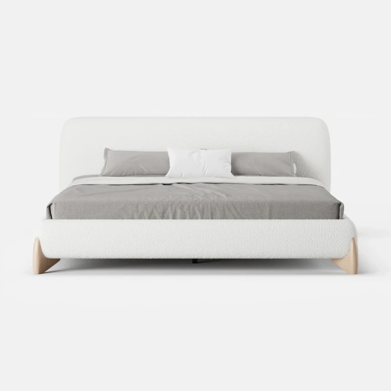 Picture of Creven Modern Bed - Natural wood