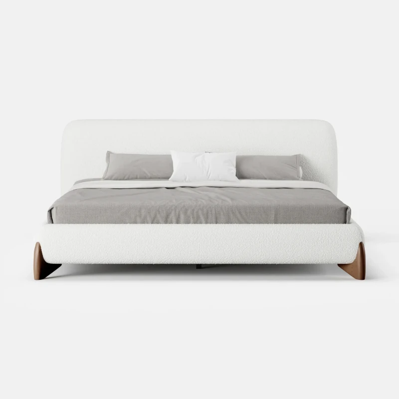 Picture of Creven Modern Bed - Natural wood