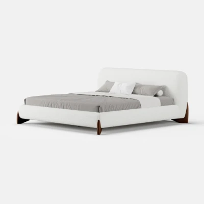 Picture of Creven Modern Bed - Natural wood