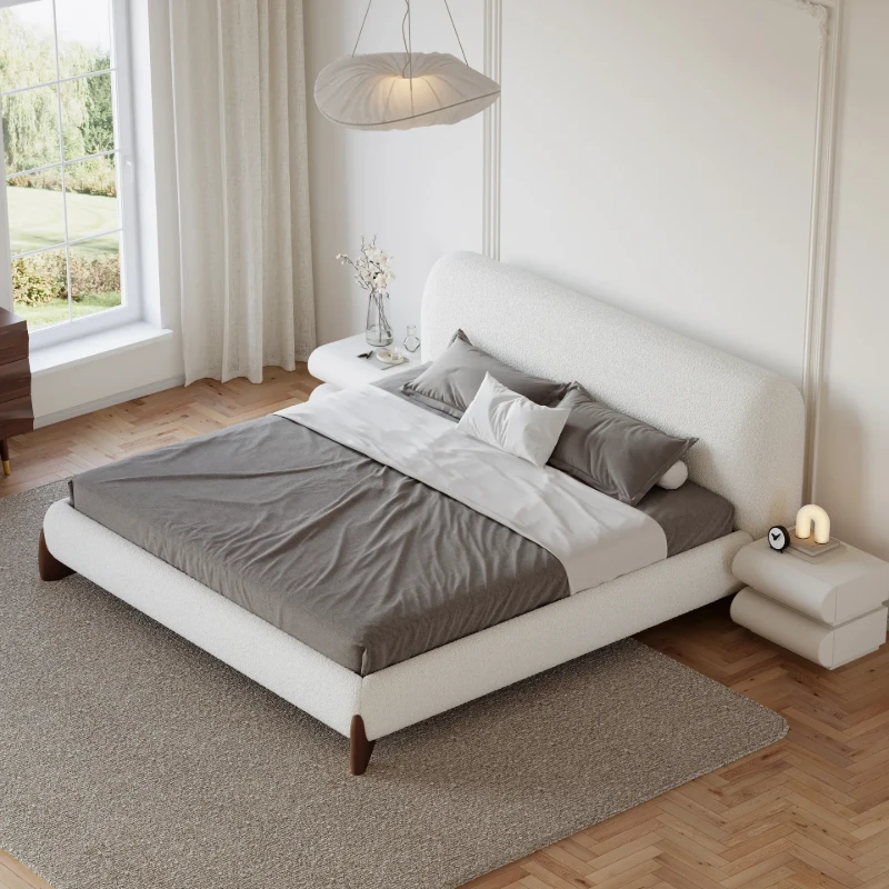 Picture of Creven Modern Bed - Natural wood