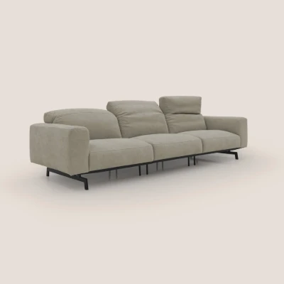 Picture of Olivaro Low-Profile 3-Seater – Taupe Beige with Matte Black Legs