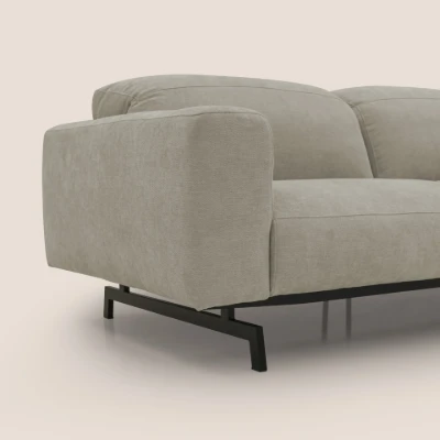 Picture of Olivaro Low-Profile 3-Seater – Taupe Beige with Matte Black Legs