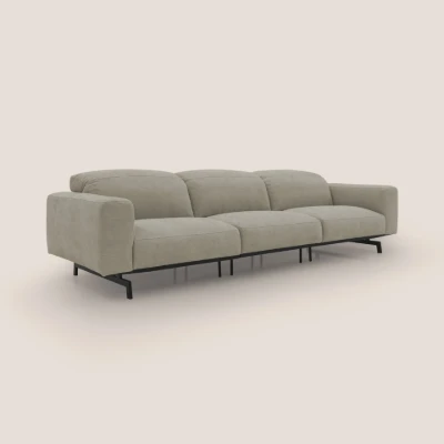 Picture of Olivaro Low-Profile 3-Seater – Taupe Beige with Matte Black Legs
