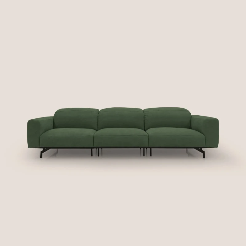 Picture of Olivaro Low-Profile 3-Seater – Taupe Beige with Matte Black Legs