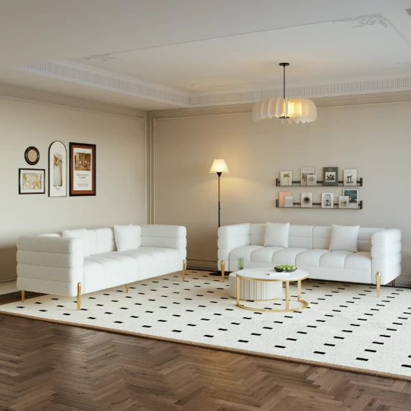 Liora set  with a natural wood base