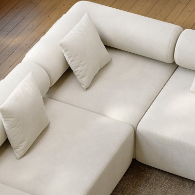 Jekaz Natural Wood Living Set