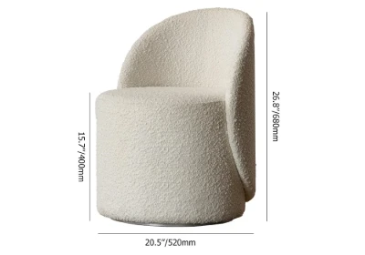 Elenora Vanity Chair – Natural Wood & Premium Fabric