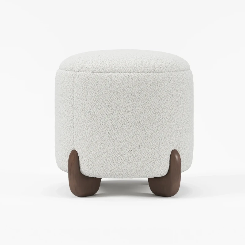 Niva pouf - Natural wood