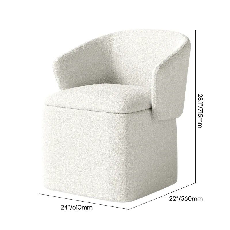 Novo Storage chair - Natural Wood Frame
