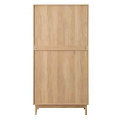 Picture of Celyn – Rattan 2-Door Wardrobe with Drawer