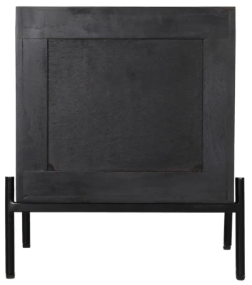 Kavira – Natural wood & Rattan 2-Drawer Bedside Table