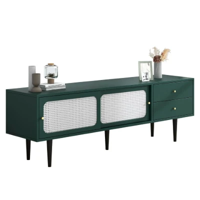 Picture of Soma – Green Woven-Panel TV unit