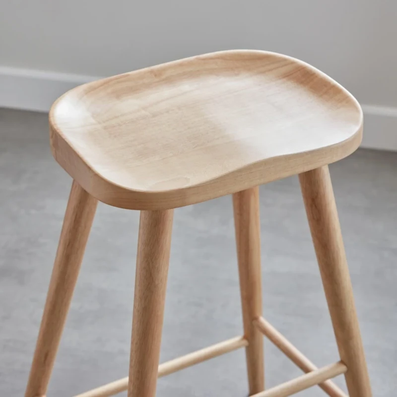 Picture of Rixo Backless Natural Wood Counter Chair