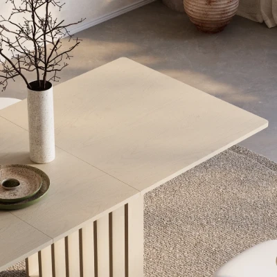 Viora Extendable Dining Table – Natural Wood