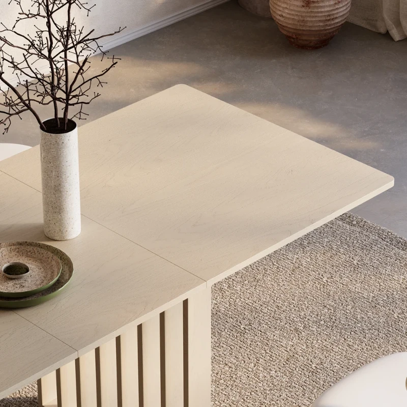 Viora Extendable Dining Table – Natural Wood
