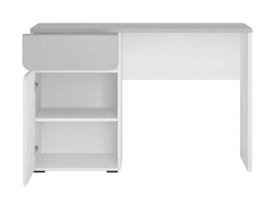 Aero Study Desk – Natural Wood Drawer & Side Cabinet