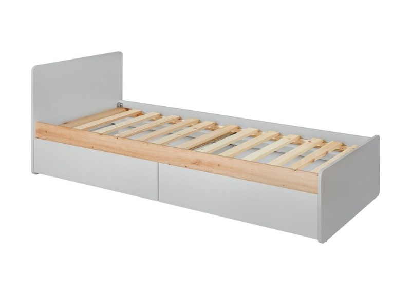 Picture of Terno – Natural Wood Single Bed with 2 Spacious Storage Drawers