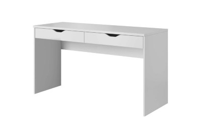Picture of Vira Natural Wood Desk – White Finish with 2 Drawers