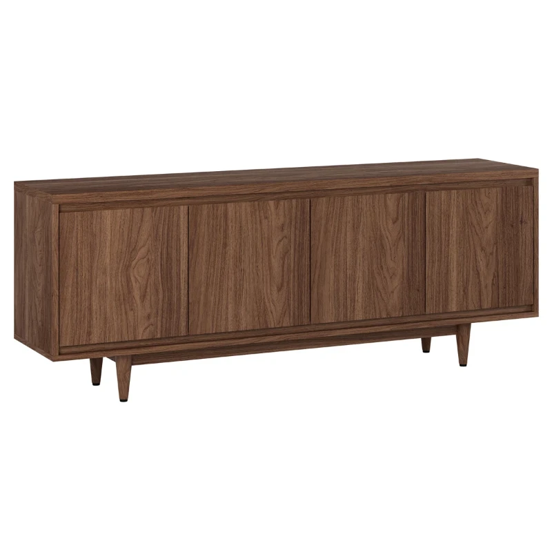 Picture of Olsen Natural Wood TV Unit – Four Doors & Tapered Legs