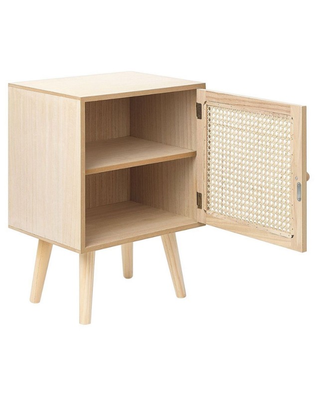 صورة Pauline – Rattan Single-Door Bedside Table
