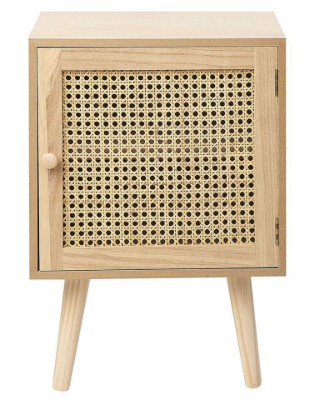 صورة Pauline – Rattan Single-Door Bedside Table