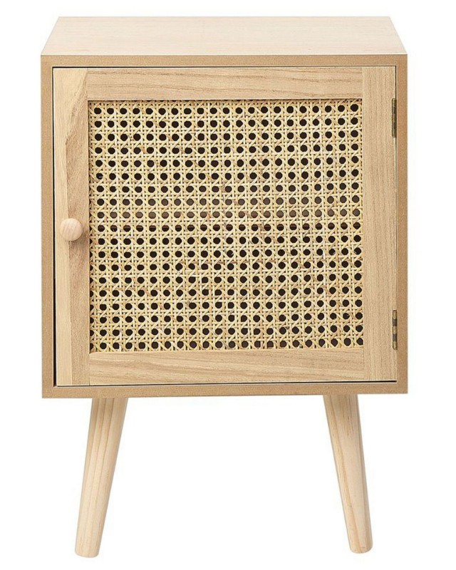 صورة Pauline – Rattan Single-Door Bedside Table