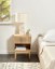 Picture of Maelis Natural Wood Bedside Table – With 2 Drawers