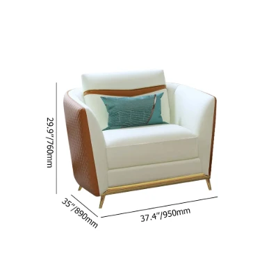 Monterey – Modern Living Room Set with Marble and Gold Accents