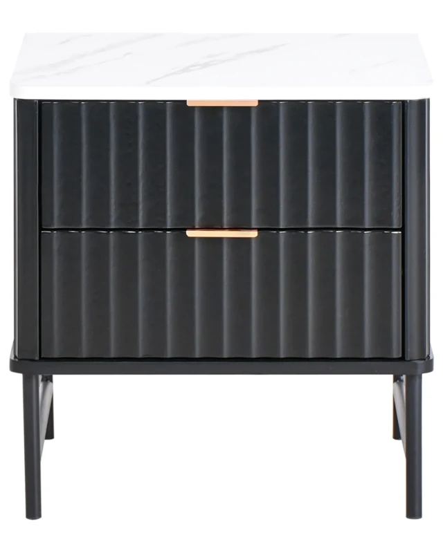 Lorven Modern Bedside Table – Natural Wood