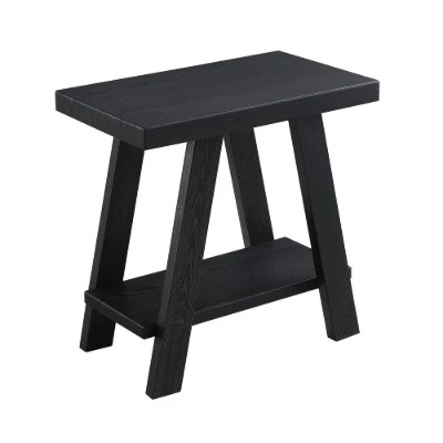 Picture of Aveline Side Table – Natural Wood with Shelf